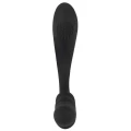 Wibrator podwójny z elastycznym końcem Black Velvets, silikonowy, wodoodporny 26 cm