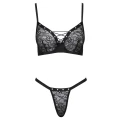 Biustonosz koronkowy COTTELLI LINGERIE, 85B, regulowane ramiączka, stringi Rio