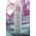 Extender na penisa A-TOYS 15,2 cm, elastyczny, przezroczysty, materiał TPR