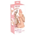 Dildo Nature Skin z ruchomą skórą 25 cm, TPE, długość wkładania 18,7 cm, średnica 4,9 cm