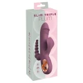 Wibrator potrójny Slim Triple Plum You2Toys z silikonu, 10 trybów wibracji, wodoodporny