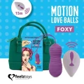 Kulki miłosne - FeelzToys Motion Love, wodoodporne, z pilotem, 7 wzorów wibracji
