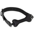 Gag typu dog bone – Bad Kitty, silikonowy z regulowanym paskiem PU i metalowymi elementami