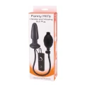 Plug analny Fanny Hills - Pompowany, Lateks/PVC/ABS, Z bateriami