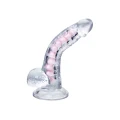 Dildo A-Toys Paret, elastyczny, przeźroczysty, 18 cm, z przyssawką, z TPE
