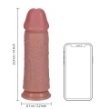 Dildo RealRock, 10'', PVC, Extra Gruby, Bez Jajek, Przyssawka