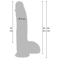 Dildo INFERNO HIDDEN DESIRE 23 cm, silikon, realistyczny, przyssawka