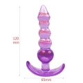 Korek analny Lovesecret Sensual T-Plug 05, 12 cm, elastyczny TPE, fioletowy
