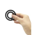 Cockring podwójny DUAL RING - silikonowy, elastyczny, wodoodporny 5,7x4,35 cm