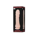 Dildo BAILE z TPR/ABS, Wibracje, Przyssawka, Naturalny Kolor