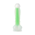Dildo Dick Glow BY TOYFA 13cm, świecący w ciemności, dwuwarstwowy silikon