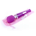Masażer Wand USB, Purple - Silikon/ABS, 10 Funkcji, Ergonomiczny Uchwyt