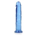 Dildo REALROCK CRYSTAL CLEAR - 9,1” penetracja, przyssawka, bez ftalanów