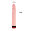 Dildo BAILE - 21 cm długości, realistyczne wibracje, wodoodporne, materiał TPR