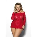 Halka erotyczna ANAIS PLUS SIZE XXL+, luksusowa, komfortowa, elegancka czerwona