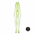 Bodystocking UV aktywowany - Neonowa Zielona - Halter, Elastyczny, XS/XL