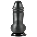 Dildo PVC INFERNO Fat Boys 19 cm, średnica 7 cm, z przyssawką, kompatybilny z uprzężą