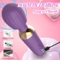 Masażer do ciała Little Fairy Wand Purple 14cm, 10 trybów wibracji, silikon medyczny