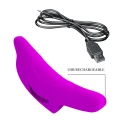 Wibrator palcowy Pretty Love Delphini, silikonowy, 10 funkcji wibracji