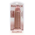 Dildo RealRock, 25,4 cm, mocna przyssawka, realistyczny kształt, miękka powierzchnia