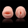 Masturbator dwustronny Virgin-Skin z TPE, długość 22,3 cm, wibrujący