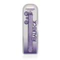 Dildo REALROCK CRYSTAL CLEAR 34 cm, podwójny, bez ftalanów, wodoodporny