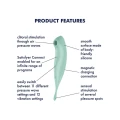 Wibrator punktowy Satisfyer Connect App z 2 silnikami, 11 intensywności fal ciśnienia
