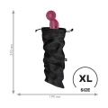 Torba do przechowywania Satisfyer Treasure Bag XL – czarna, długość 39 cm, wymiar 19 cm