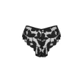 Figi koronkowe OBSESSIVE Editya XS/S, czarne, elastyczne, seksowny krój