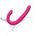Dildo ORGASMIC DOUBLE DO, silikon, 18,4 cm, 9 trybów wibracji, wodoodporny