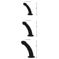 Dildo analny Crystal Clear - zestaw 3 szt. TPE, rozmiary 2,7 - 3,9 cm, 11,5 - 16,5 cm