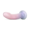 Dildo - Mermaid Ombre, Żelowe, 17 cm, Pastelowe Kolory, Brokatowe Detale