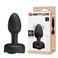 Korek analny PRETTY LOVE Olman – silikon, 10 trybów wibracji, podświetlenie LED