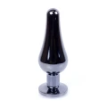 Zatyczka analna Plug-Jewellery, stal nierdzewna, 9,5 cm, diamentowa podstawa, gładka
