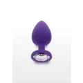 Korek Analny TOYJOY Diamond Booty Jewel - Silikonowy, 9 cm, Kryształowy Akcent