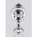 Plug analny TOYJOY GLASS WORXX szklany, wodoodporny, 9 cm długości