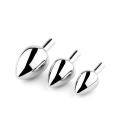 Korek analny – seria Metal Elegance, stal nierdzewna, 3 wymienne końcówki (2,7/3,5/4 cm)