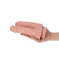 Dildo podwójne Caino e Abele, realistyczne końcówki, długość 15.5cm, średnica 3.5cm