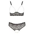 Bielizna koronkowa COTTELLI LINGERIE Pearl Black Zestaw 2XL, regulowane ramiączka, zmysłowy styl