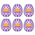 Masturbator jednorazowy Tenga Egg Mesh, ultra elastyczny, 6 sztuk, TPE, PP
