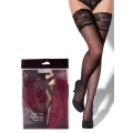 Pończochy Czarne L/XL KISS ME, Elastyczna Tkanina, Komfortowy Fason