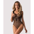 Body OBSESSIVE B134 z siateczki, głęboki dekolt, elastyczny materiał S/M/L