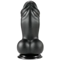 Dildo PVC INFERNO Fat Boys 19 cm, średnica 7 cm, z przyssawką, kompatybilny z uprzężą