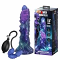 Dildo Power Monsters DuskWalker Sentinel 23 cm silikonowe, pompowane, pofalowane