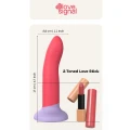Dildo silikonowe Dreamtoys Love Signal – 17 cm, średnica 2,8 cm, wodoodporne IPX8