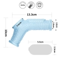 Pierścień wibrujący TPE z mankietem na mosznę - długość 12,2 cm, średnica wewn. 2,8 cm