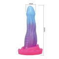 Dildo Power Monsters Void - 20,5 cm, silikon, teksturowany, z przyssawką