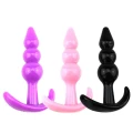 Korek analny Lovesecret Sensual LS16 T-Plug 07, elastyczny TPE, 9,3 cm, różowy