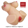 Masturbator analno-waginalny Crazy Bull Emma, 36 cm, z materiału TPR, hiperrealistyczny