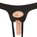 Dildo Easy Strapon 7,5'' - TPE, poliester, miękkie szelki regulowane